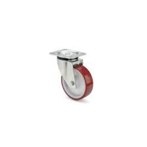RUEDA POLIURETANO GIRATORIA PLETINA