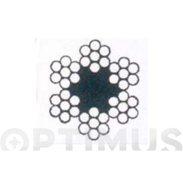 ROLLO CABLE ACERO  GALVANIZADO  &Oslash;  2   25 MTS (6X07+1)