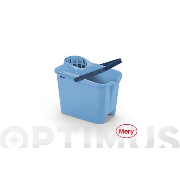 CUBO RECTANGULAR+ESCURRIDOR 14 lts AZUL (BUN1)