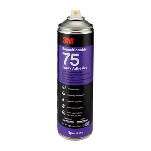 3M&trade; SPRAY ADHESIVO DE CONTACTO S75 REPOSICIONABLE 500 ML