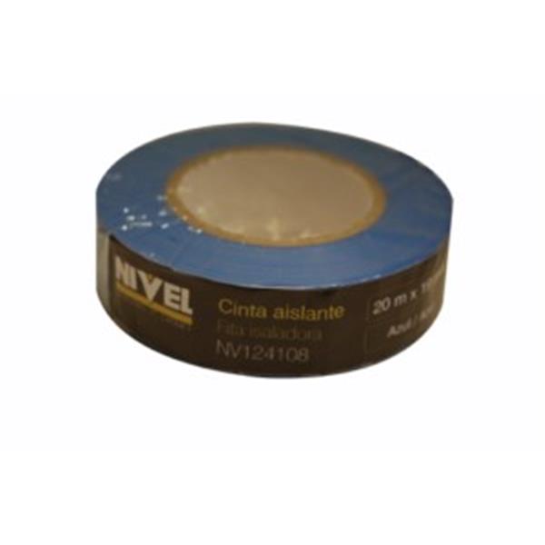 CINTA AISLANTE  20MT X 19MM NIVEL PVC AZUL