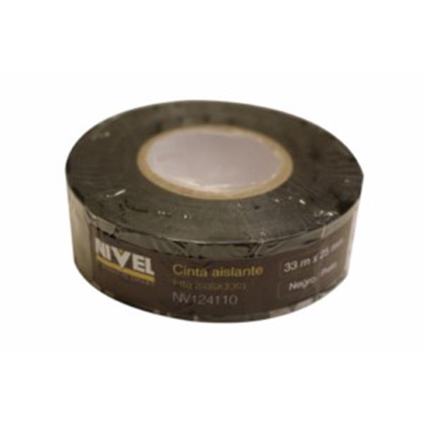 CINTA AISLANTE  33MT X 25MM NIVEL PVC NEGRA