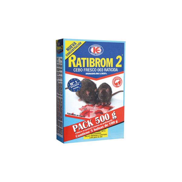 RATICIDA CEBO FRESCO RATIBROM-2 500 GR