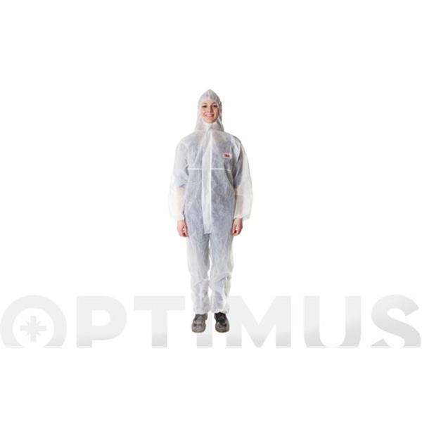3M&trade; 4500 W-M Prenda de protecci&oacute;n MONO B&Aacute;SICO PARA POLVO BLANCO Talla M