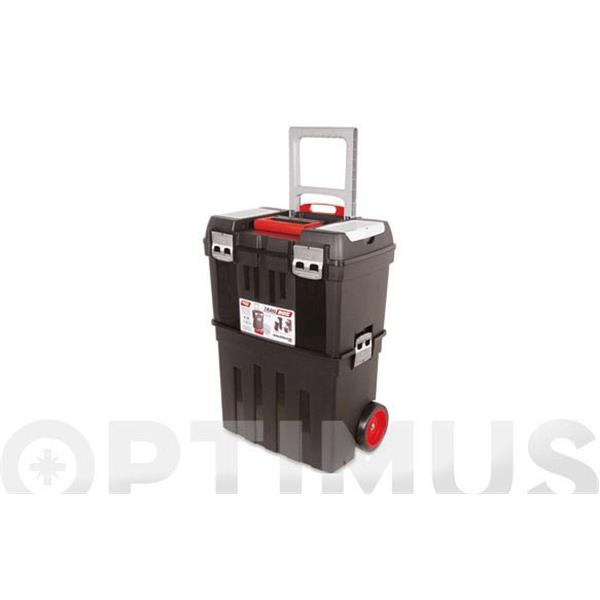 CAJA CARRO HERRAMIENTAS POLIPROPILENO N 58 GRIS 470 X 290 X 630 MM 1 BANDEJA 1 ESTUCHE