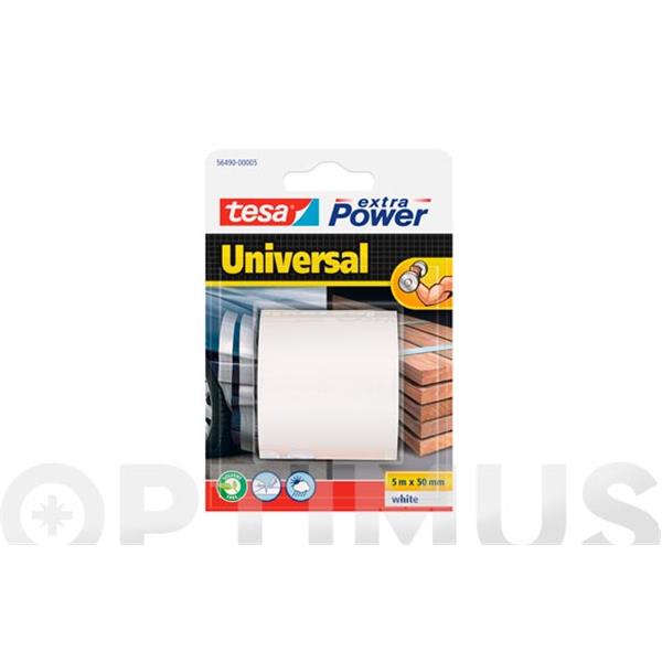 TESA CINTA AMERICANA EXTRA POWER BLANCA 5X50 PEQUE&Ntilde;O FORMATO