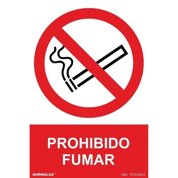 SE&Ntilde;AL PROHIBICION CASTELLANO ADHESIVO 21X30 CM-PROHIBIDO FUMAR RD40000
