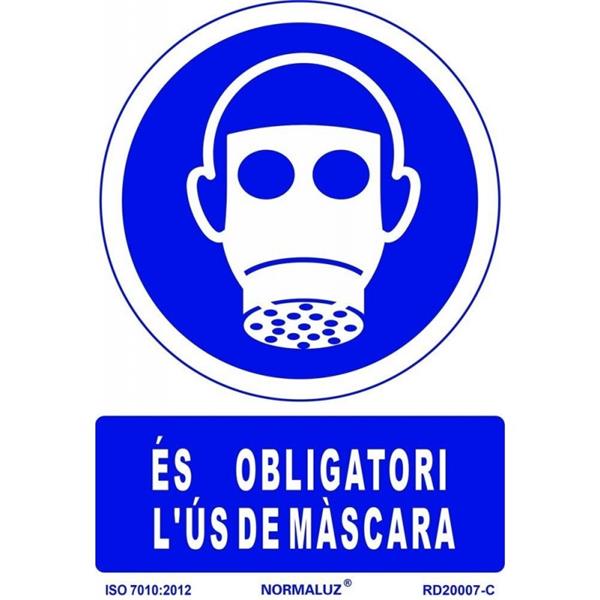 SE&Ntilde;AL OBLIGACION CATALAN 297X210 MM-L'US DE MASCARA