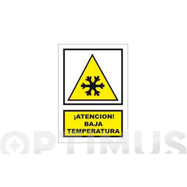 SE&Ntilde;AL ADVERTENCIA CATALAN 297X210 MM-BAIXA TEMPERATURA