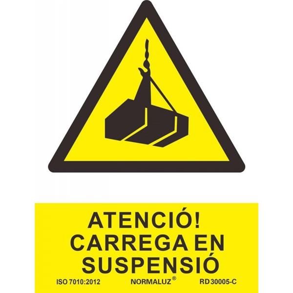 SE&Ntilde;AL PVC PELIGRO CARREGA EN SUSPENSIO 210X300MM