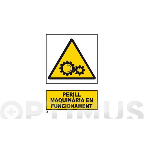 SE&Ntilde;AL ADVERTENCIA CATALAN 297X210 MM-MAQUINA FUNCIONAMENT