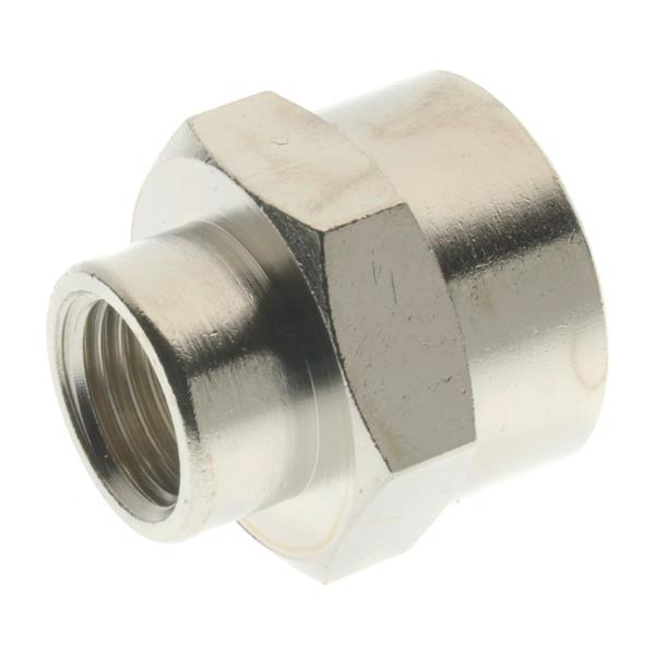 NEUMATICA MANGUITO HEXAGONAL LATON NIQUEL H-H REDUCIDO (0406) 1/2-3/4