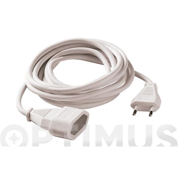 PROLONGADOR 2X1 BLANCO 10A 3 MT