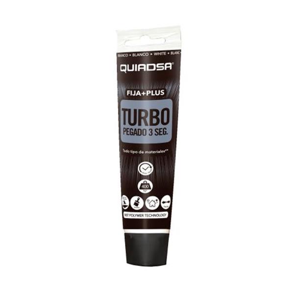 FIJA+ PLUS TURBO BLANCO SUJECCION INMEDIATA 3 SEGUNDOS TODO TIPO DE MATERIALES TUBO 150 ML