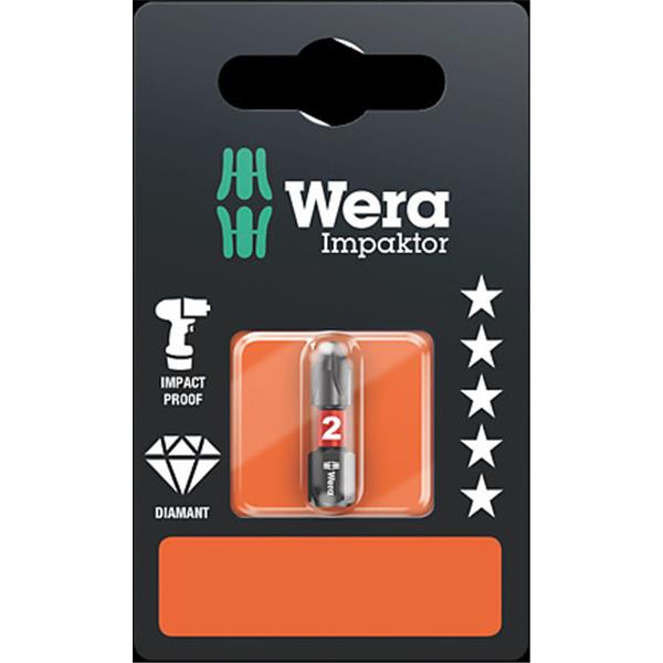 WERA PUNTA DE IMPACTO DC PH 3 x 25 MM SB
