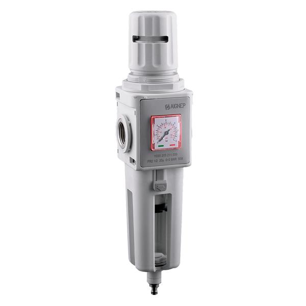 NEUMATICA FILTRO 20 MICRAS CON REGULADOR 0-12 BAR FRL EVO (04) 1/2"