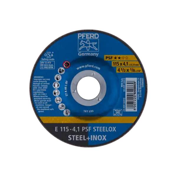 PFERD DISCO DESBASTE E 115-4,1 PSF STEELOX