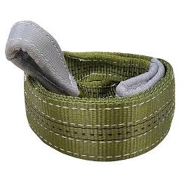 ESLINGA PLANA CON GAZAS  2500  KGS X 6,5 MTS VERDE OSCURO