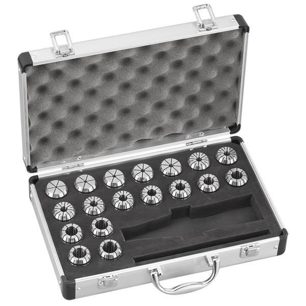 JUEGO DE PINZAS ER322 DE 3 A 20 MM 18 PIEZAS