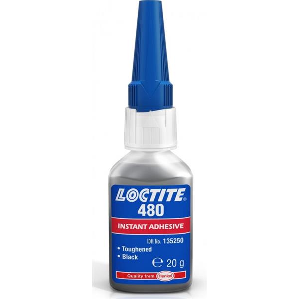 LOCTITE 480 BOTELLA ADHESIVO INSTANT&Aacute;NEO RESISTENCIA A PELADO NEGRO 500G