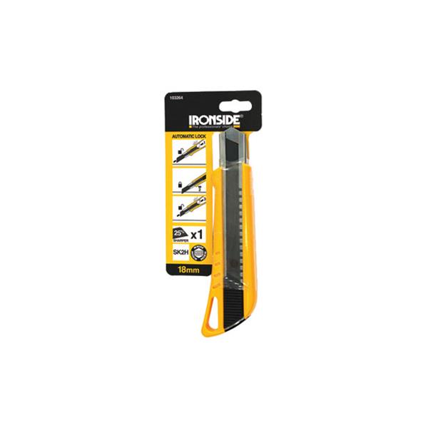 IRONSIDE CUTER 18 MM EN ABS AUTOBLOQUEO, HOJA: SK2H