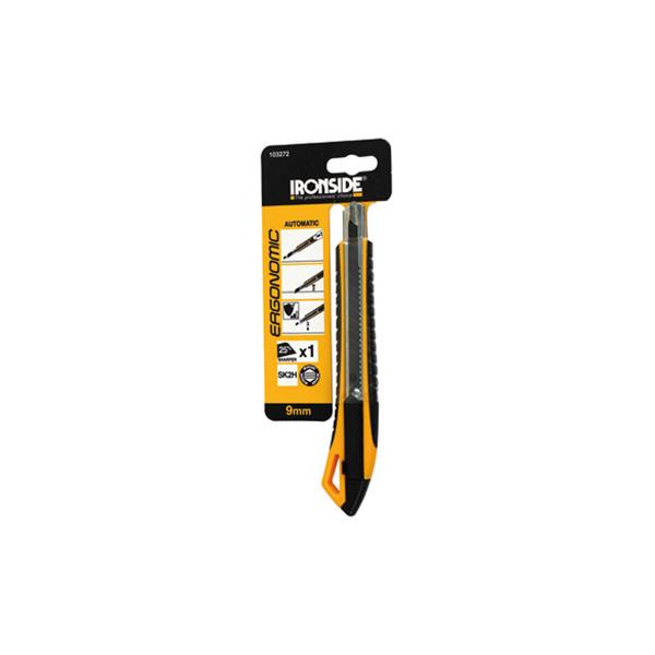 IRONSIDE CUTER 9 MM BICOMPONENTE EN ABS + TPR AUTOBLOQUEO, HOJA: SK2H