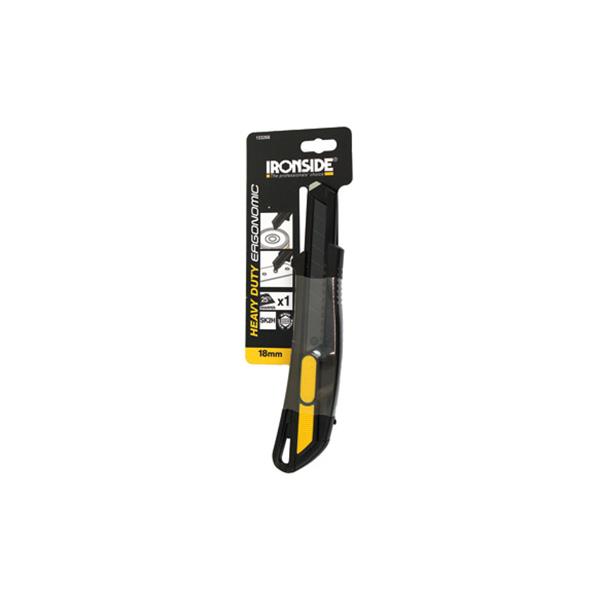 IRONSIDE CUTER 18 MM EN ABS (2 EN 1) AUTOBLOQUEO Y AUTORRETRACTIL, HOJA: SK2H