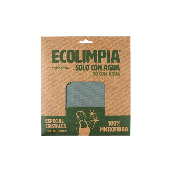 BAYETA CRISTALES MICROFIBRA VERDE 50X40 CM
