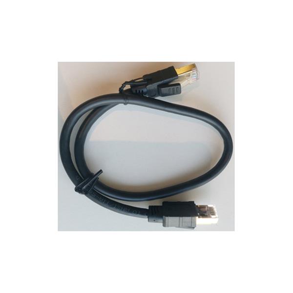 CABLE ETHERNET RJ45 CAT-8 0,5 M NEGRO