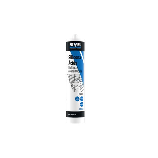 SILICONA ACIDA UNIVERSAL CON FUNGICIDA 280 ML BLANCO