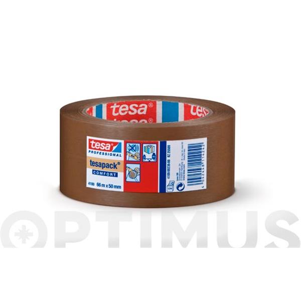 TESA PRECINTO PVC 4100 MARRON 66MX50MM (RL1)