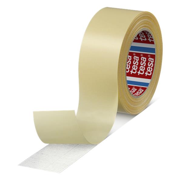 TESA CINTA DOBLE CARA  TEJIDO TRANSPRENTE TESAFIX MOQUETAS 25MTSX50MM