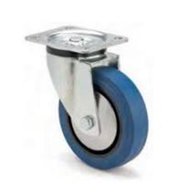 ARSA RUEDA GIRATORIA &Oslash; 160x50 GOMA AZUL ELASTICA,ARSA RODILLOS