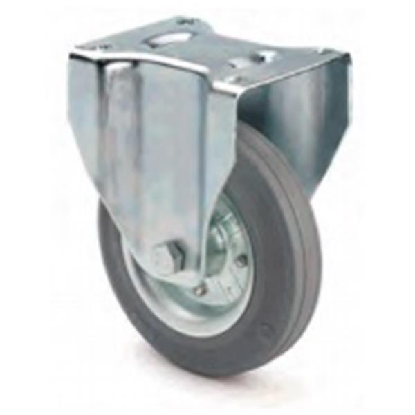 ARSA RUEDA FIJA &Oslash; 125x35 GOMA GRISLLANTA METALICA,ARSA RODILLOS