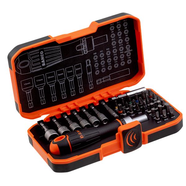 BAHCO X36 BIT SET WITH RATCHET HOLDE