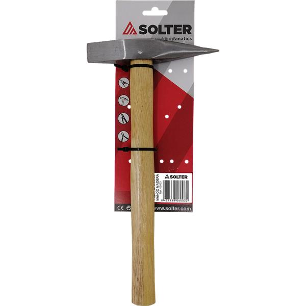 PIQUETA SOLDADOR ACERO MANGO MADERA