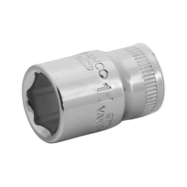 BAHCO VASO CON CUADRADILLO DE 1/4", PERFIL HEXAGONAL DE 12 MM