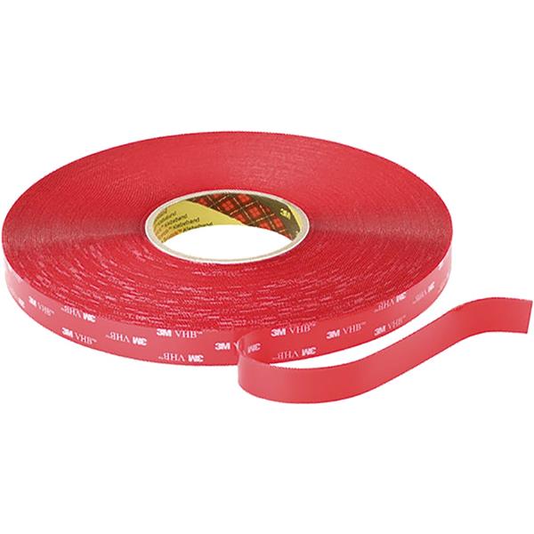 3M&trade; VHB&trade; CINTA DE ESPUMA ACRILICA 4910F, TRANSPARENTE 12 mm x 33 m, 1.0 mm