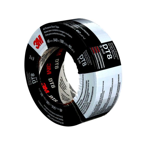 3M&trade; CINTA AMERICANA MULTIUSO&nbsp;DT8, NEGRA, 48 mm x 55 m, 0.2 mm