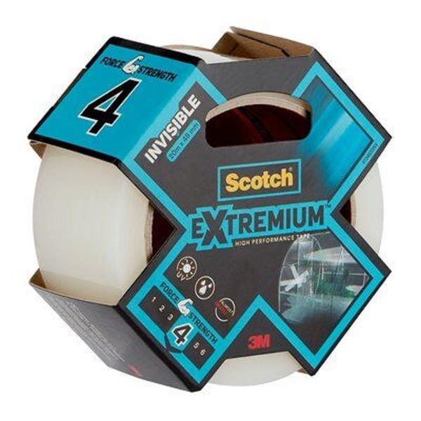 3M&trade; CINTA AMERICANA TRANSPARENTE INVISIBLE Scotch&reg; de 25 m x 48&nbsp;mm, 1 rollo