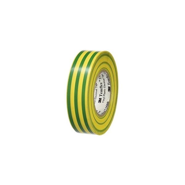 3M&trade; CINTA AISLANTE PVC Temflex&trade; 165 19mm x 20m Amarillo/Verde