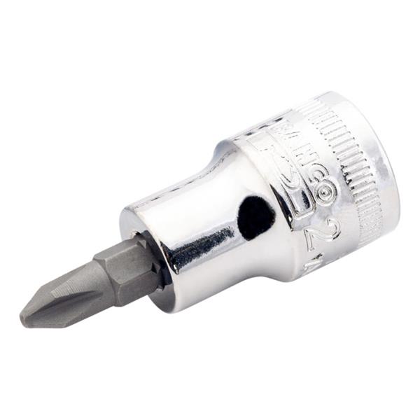 BAHCO VASO CON PUNTA Y CUADRADILLO DE 3/8" PARA TORNILLOS PHILLIPS PH1
