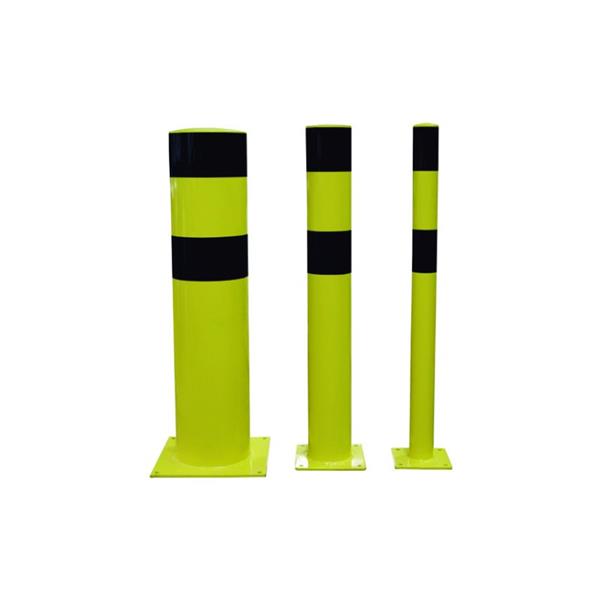 POSTE DE PROTECCI&Oacute;N AMARILLO Y NEGRO &Oslash; 90 MM 1200 MM ALTURA
