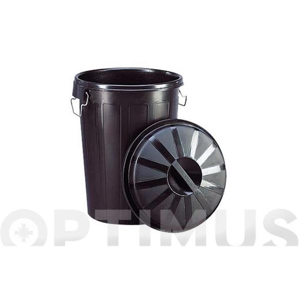 CUBO INDUSTRIAL PLASTICO 95 LTS. C/TAPA (UN1)