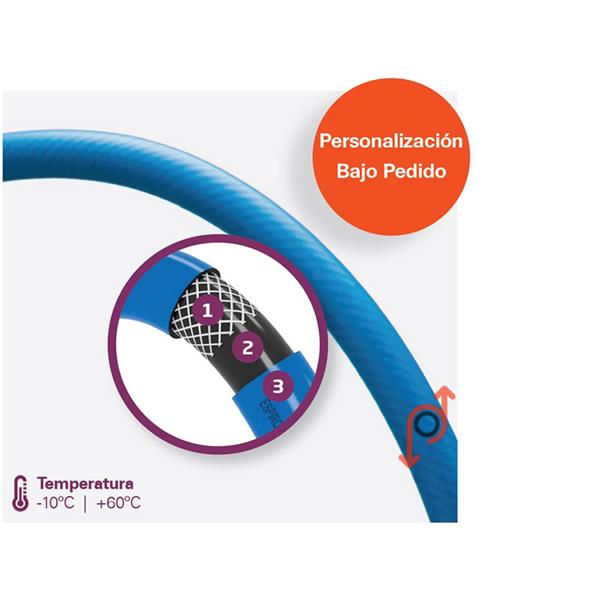 ESPIROFLEX ESPIROPRES 40 BAR AZUL 10X16(PRECIO X METRO)