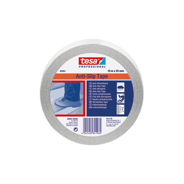 TESA CINTA ANTIDESLIZANTE PROFESIONAL 25 MM X 15 MTS TRANSPARENTE