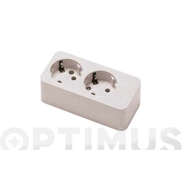 BASE MULTIPLE SIN INTERRUPTOR SIN CABLE 2 TOMAS