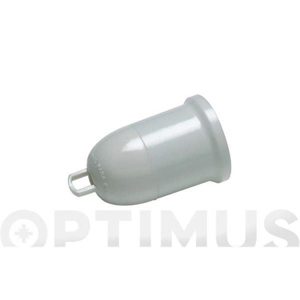 PORTALAMPARAS LISO OBRA E-27 BLANCO