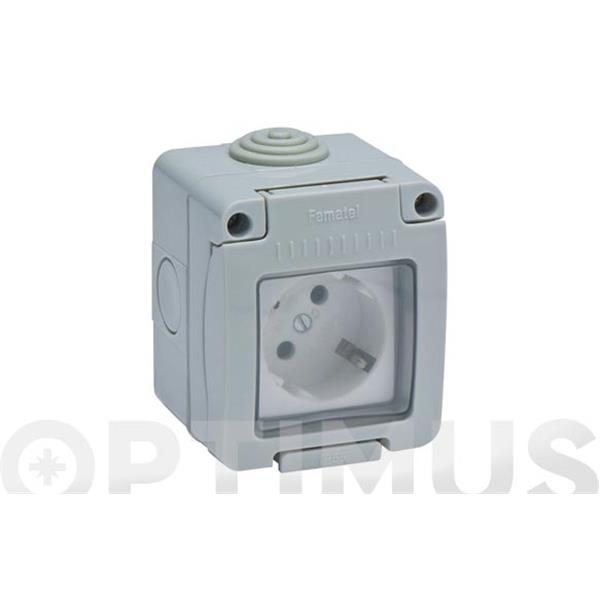 BASE ENCHUFE TT SUPERFICIE 16A IP55