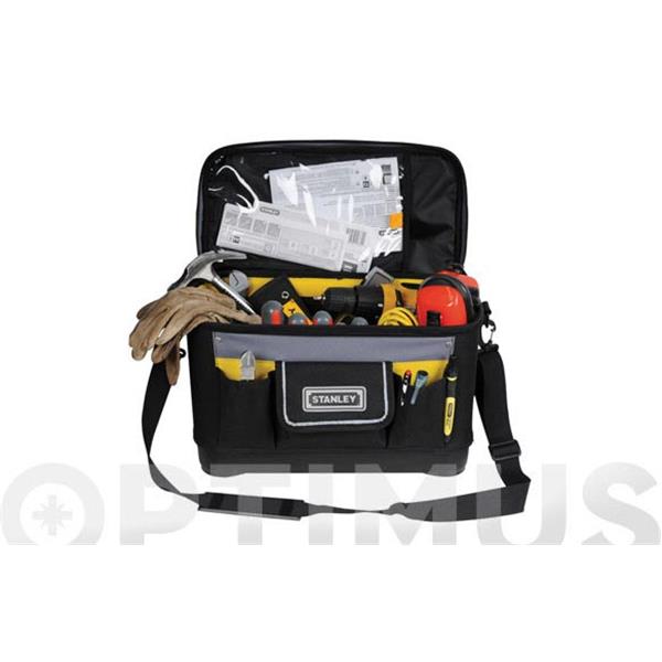 BOLSA PARA HERRAMIENTAS NEGRO TAPA PLANA 262 x 447 x 251 MM